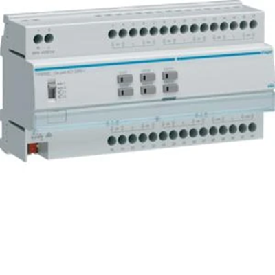 Système KNX Contrôleur de stores / volets roulants, 12 postes, 230 V AC