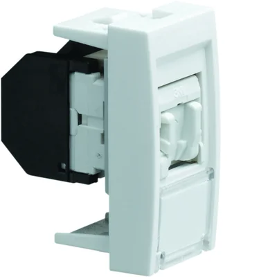 SYSTO Gniazdo informatyczne RJ45 kategorii 5e FTP 1 moduł białe
