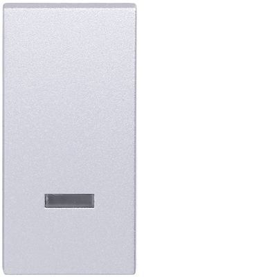 SYSTO Interrupteur d'escalier avec option rétroéclairage 1 module 10A/230V aluminium
