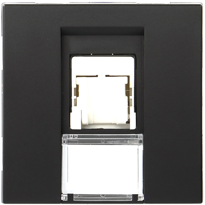 SYSTO IT socket RJ45 category 6 UTP 2 black modules