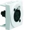 SYSTO jack audio XLR femelle bornes à vis 2 modules blanc