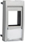 SYSTO Keystone faceplate 1 module RJ45 silver