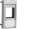 SYSTO Keystone plastron 1 module RJ45 argent