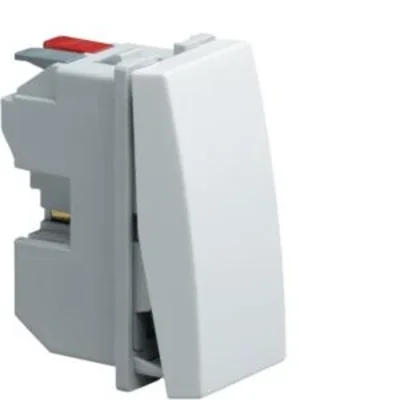 SYSTO Кнопковий перемикач NO/NC 1 модуль 10A/230V білий