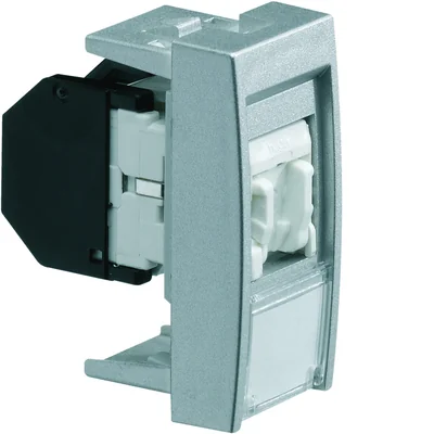SYSTO Розетка інформаційна RJ45 категорії 6 FTP 1 модуль алюміній