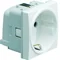 SYSTO SCHUKO socket with contact shutters 2 modules 16A/230V white