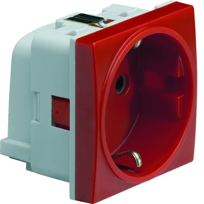 SYSTO SCHUKO-Steckdose 16A 230V schraubenlos mit Kontaktverschluss