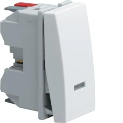 SYSTO Stair switch with backlight option 1 module 10A/230V white