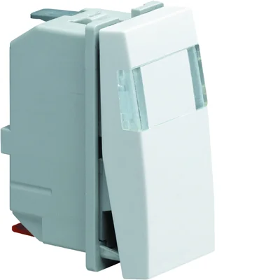 SYSTO Stair switch with description field and backlight option 1 module 10A/230V white