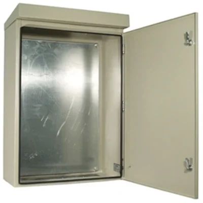 SZA-800*800*250 Small-sized outdoor enclosure with mounting plate and full door