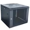 Szafa wisząca 9U typu RACK 19" złożona czarna