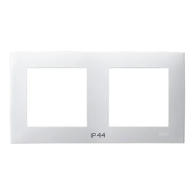 SZAFIR Doppio telaio per interruttori IP-44 - bianco