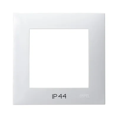 SZAFIR Einzelrahmen für IP-44-Schalter – weiß