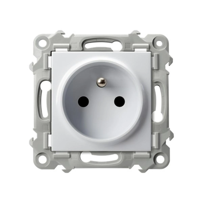 SZAFIR Single socket with grounding white