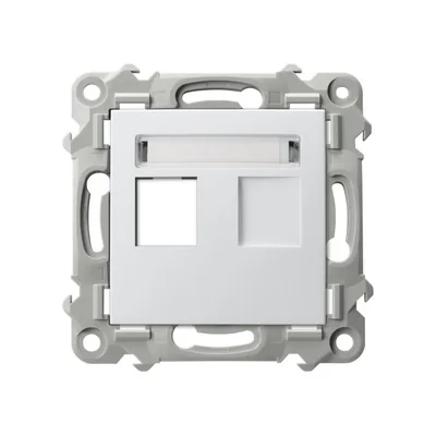 SZAFIR Single straight Keystone socket housing - white