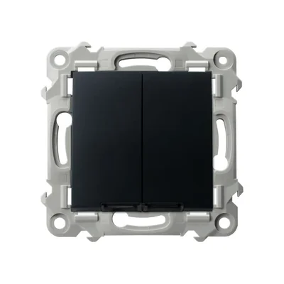 SZAFIR Two-group chandelier switch with blue backlight - matt black