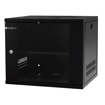 Szafka EmiterNet wisząca 19" 9U gł. 450mm niedzielona