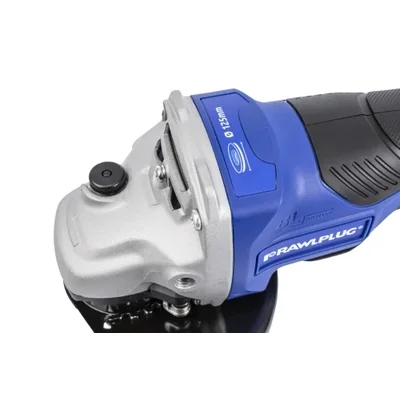 Szlifierka kątowa 18V 125mm włącznik łopatkowy reg obrotów 2 akumulatory 5Ah ładowarka 6,5A walizka RawlCase