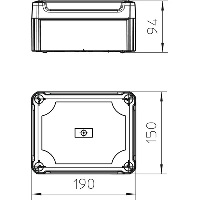 T 160 OE HD TR Anschlussdose mit transparenter Abdeckung