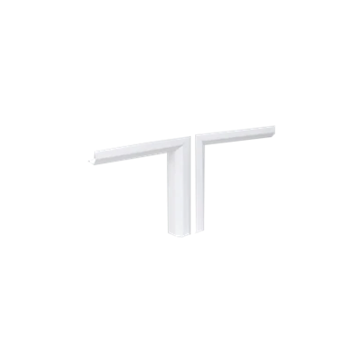 T-connector PVC CablomA pure white