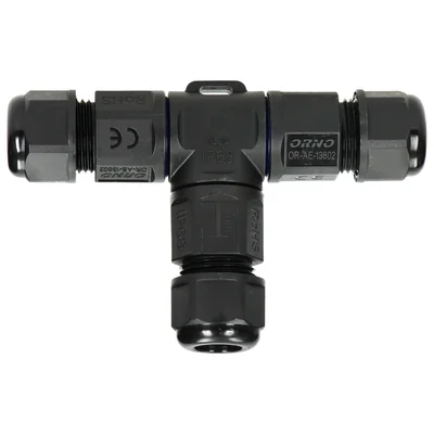 T-konektor IP68, 3x4mm2, 450V/25A