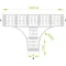 T-piece width 200mm height 160mm