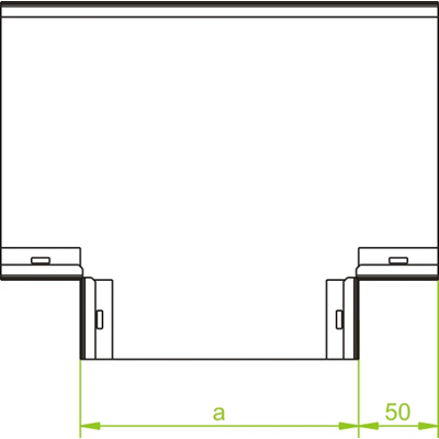 T-piece width 250mm height 28mm