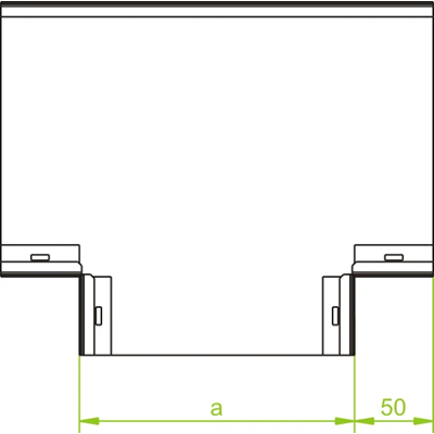 T-piece width 250mm height 48mm