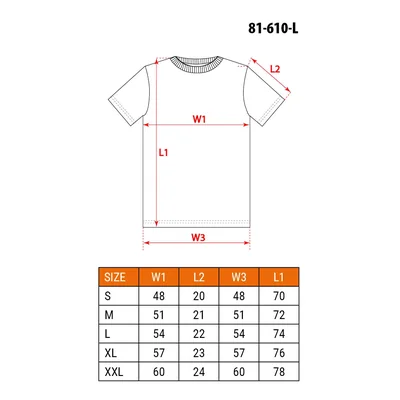 T-shirt, czarny, rozmiar L, CE