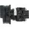 T0-1-102/EA/SVB-SW Main switch, 2 pole, 20 A, emergency stop function, 90°, padlockable in the Off position, surface mounting, black knob with padlockable function