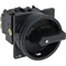 T0-1-102/EA/SVB-SW Main switch, 2 pole, 20 A, emergency stop function, 90°, padlockable in the Off position, surface mounting, black knob with padlockable function