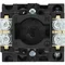 T0-1-102/EA/SVB-SW Main switch, 2 pole, 20 A, emergency stop function, 90°, padlockable in the Off position, surface mounting, black knob with padlockable function