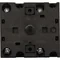 T0-1-102/EZ On-Off switch, 2 pole, 20 A, 90 °, surface mount 22.3 mm, black knob, non-locking