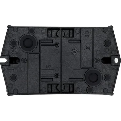 T0-1-102/I1/SVB Interruptor de encendido/apagado, bipolar, 20 A, 90°, en carcasa IP65, pomo rojo-amarillo con candado