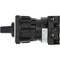 T0-1-8210/EZ Power switch, Contacts: 2, 20 A, type: 1-0-2, 60 °, latching, 22.3 mm surface mount, black knob, non-locking