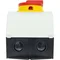 T0-2-15679/I2H/MBS/SVB Main switch, 3 pole + 1 NO, 20A, emergency stop function, padlockable in the Off position, 90°, in hardened glass enclosure, with MBS screening plate, red-yellow knob with padlockable function