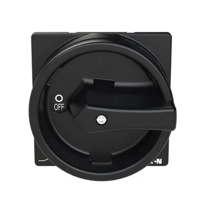 T0-2-1/EA/SVB-SW Main switch, 3 pole, 20 A, emergency stop function, 90°, padlockable in the Off position, surface mounting, black handle with padlockable function