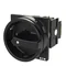 T0-2-1/EA/SVB-SW Main switch, 3 pole, 20 A, emergency stop function, 90°, padlockable in the Off position, surface mounting, black handle with padlockable function