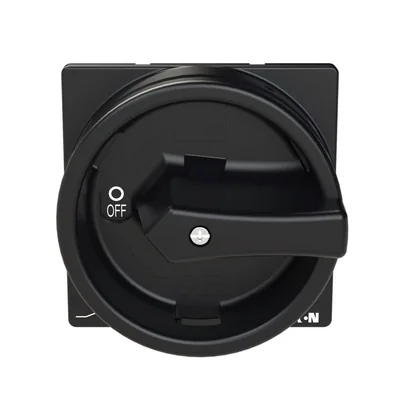T0-2-1/EA/SVB-SW Main switch, 3 pole, 20 A, emergency stop function, 90°, padlockable in the Off position, surface mounting, black handle with padlockable function