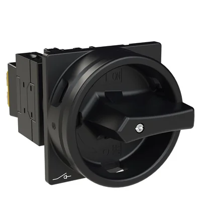 T0-2-1/EA/SVB-SW Main switch, 3 pole, 20 A, emergency stop function, 90°, padlockable in the Off position, surface mounting, black handle with padlockable function