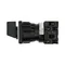 T0-2-8241/EZ Step switch, Contacts: 3, 20 A, plate: 0-3, 45 °, 3 steps, 45°, latching, 22.3 mm panel mount, black knob, non-locking