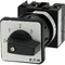 T0-2-8241/EZ Step switch, Contacts: 3, 20 A, plate: 0-3, 45 °, 3 steps, 45°, latching, 22.3 mm panel mount, black knob, non-locking