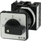 T0-2-8241/EZ Step switch, Contacts: 3, 20 A, plate: 0-3, 45 °, 3 steps, 45°, latching, 22.3 mm panel mount, black knob, non-locking