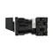 T0-2-8241/EZ Step switch, Contacts: 3, 20 A, plate: 0-3, 45 °, 3 steps, 45°, latching, 22.3 mm panel mount, black knob, non-locking
