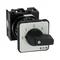 T0-2-8241/EZ Step switch, Contacts: 3, 20 A, plate: 0-3, 45 °, 3 steps, 45°, latching, 22.3 mm panel mount, black knob, non-locking