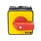 T0-2-8900/E-RT On-Off switch, 3 pole + N, 20 A, 90 °, surface mounting, red-yellow knob, non-lockable