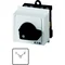 T0-3-8222/IVS Power switch, Contacts: 6, 20 A, plate: 1-2, 90 °, latching, TH rail mounting, black knob without locking option