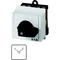 T0-3-8222/IVS Power switch, Contacts: 6, 20 A, plate: 1-2, 90 °, latching, TH rail mounting, black knob without locking option