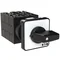 T0-5-8281/E Step switch, Contacts: 9, 20 A, label: 0-3, 45 °, 3 steps, 45°, latching, surface mounting, black knob, non-locking