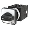 T0-5-8281/E Step switch, Contacts: 9, 20 A, label: 0-3, 45 °, 3 steps, 45°, latching, surface mounting, black knob, non-locking